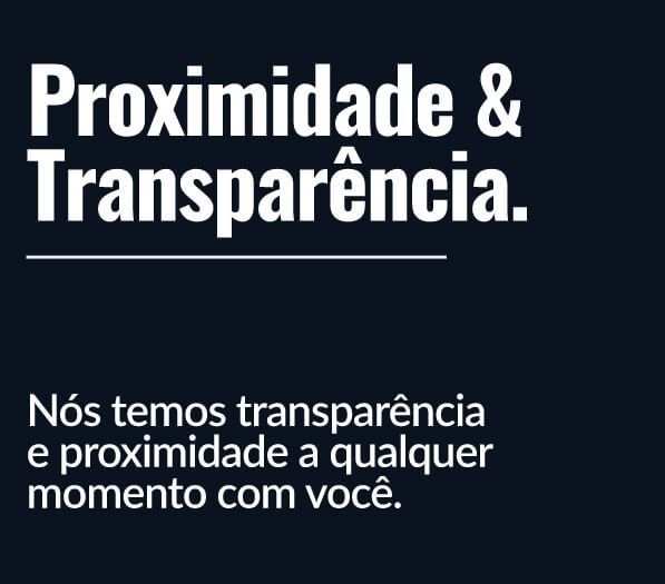 Imagem que explica que a AFS Capital promove a transparência e proximidade com seus clientes